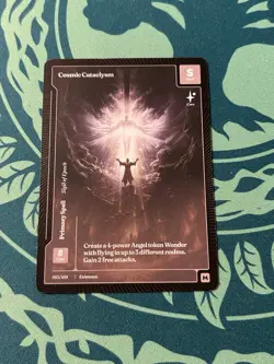 Cosmic Cataclysm Paper Mythic Wonders Of The First Existence Boundless Spell - Image 1