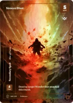 WONDERS OF THE FIRST - FORMLESS FOIL UNCOMMON - SIROCCO BLAST 289/401 - Image 1