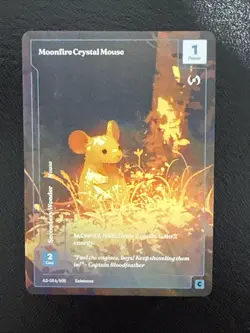 WONDERS OF THE FIRST MOONFIRE CRYSTAL MOUSE FORMLESS FOIL ALTERNATE ART! - Image 1