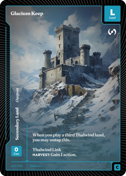3X - Wonders of the First - Glacium Keep 342/401 Secondary Land - Image 1