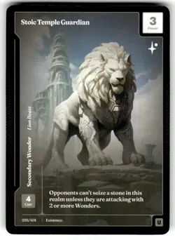 Wonders Of The First - Stoic Temple Guardian 295/401 Secondary Wonder! - Image 1