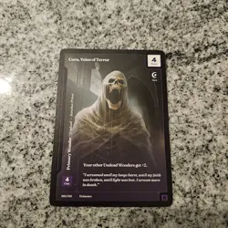 Wonders Of The First: Existence - Cura, Voice of Terror RARE 160/401 - Image 1