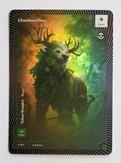 Wonders Of The First Existence - Glowhorn Ibex - Token Foil #T-003 - Image 1