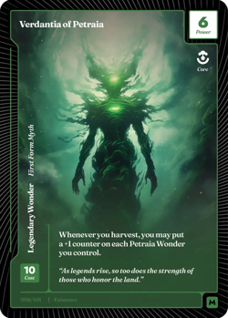 Wonders of the First - Verdantia of Petraia - 068/401 Foil MYTHIC - Image 1