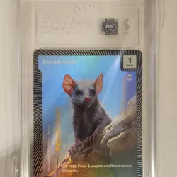 Wonders of the First Adorable Vermin 0771 Prerelease Foil Proof Mouse 1 Power - Image 1