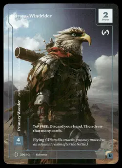 Stratos Windrider #296 Uncommon Formless Foil Existence Wonders of the First - Image 1