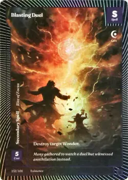 Wonders of the First 2025 - CLASSIC FOIL UNCOMMON - BLASTING DUEL 232/401 - Image 1
