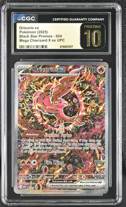 Oricorio ex 024 Upc Black Star Promo Cgc Pristine 10 Pokemon Card - Image 1