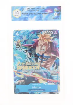 One Piece Card Game - Marco Pre-Release Winner P-071 - GRAAD 10 ENG 2024 - Image 1