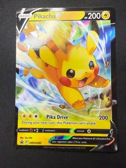 Pikachu V SWSH285 | Black Star Promo | Crown Zenith | Pokemon Card | NM - Image 1