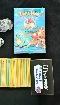 SHADOWLESS Pokemon Blackout Theme Deck NM (60 cards+) Hitmonlee 7/102 COMPLETE - Image 3