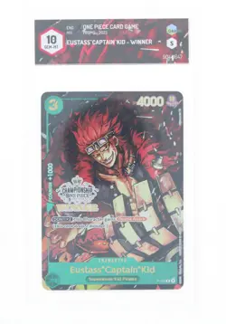One Piece Card Game - Eustass Kid Winner P-003 - GRAAD 10 ENG 2023 - Image 1