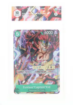 One Piece Card Game - Eustass Kid Pre-Release Winner P-067 - GRAAD 10 ENG 2024 - Image 1