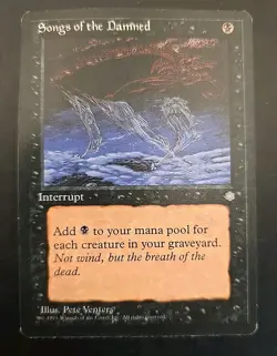 Songs of the Damned Ice Age MTG Regular Moderately Played - Image 1