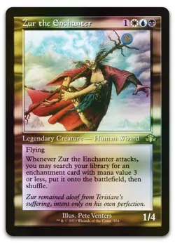 Zur the Enchanter (Retro Frame) #374 (Foil) NM Dominaria Remastered Magic MTG - Image 1