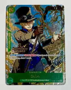 One Piece Sabo 3rd Anniversary Stamped WINNER Gold Foil Promo English OP09-027 - Image 1