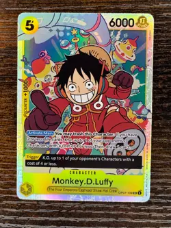 One Piece Monkey.D.Luffy OP07-109 SR English ERROR Card - Image 1
