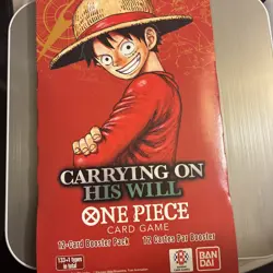 One Piece single Blister pack : Carrying On His Will OP-13 Factory Sealed - Image 1