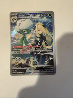 Pokemon TCG Cynthia's Roserade 184/182 IR Destined Rivals NM - Image 1