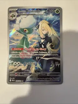 Pokemon TCG Cynthia's Roserade 184/182 IR Destined Rivals NM - Image 3
