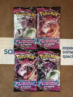 Pokemon TCG: Fusion Strike Booster Packs Set Of 4 - Image 1