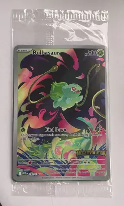 Pokemon TCG Bulbasaur Stamped Mega Evolution Box Topper 133/132 [ Sealed ] - Image 1
