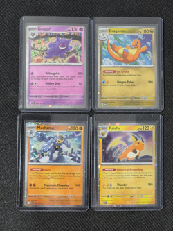 Pokemon Sam's Club 151 4 Mini Tin promos Raichu Machamp Dragonite ALL NEAR MINT - Image 1