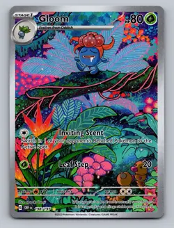 Pokemon Gloom 198/197 Obsidian Flames Illustration Rare Holo - Image 1