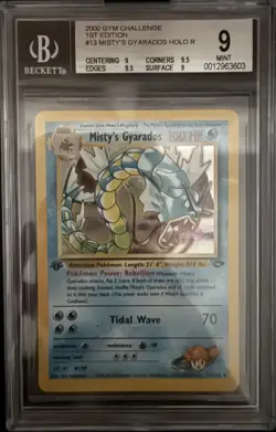 Misty’s Gyarados Holo #13/132 - 2000 Pokemon Gym Challenge - 1st Edition - BGS 9 - Image 1