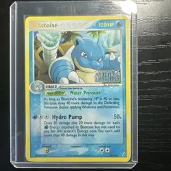 Pokemon TCG Blastoise EX Crystal Guardians 14/100 Holo Rare Stamped - Image 1