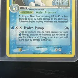 Pokemon TCG Blastoise EX Crystal Guardians 14/100 Holo Rare Stamped - Image 4