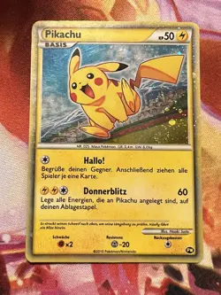 Pikachu World Collection 2010 Pokemon Japanese Promo Holo - German Print Swirl - Image 1