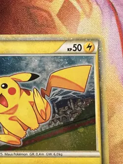 Pikachu World Collection 2010 Pokemon Japanese Promo Holo - German Print Swirl - Image 3