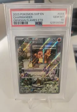 Pokemon Charmander TCG #044 SVP en Black Star Promo, Obsidian Flames PSA 10 - Image 1