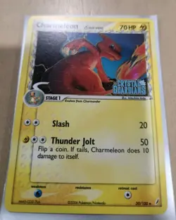 Pokemon Charmeleon Delta Species 30/100 Crystal Guardians Reverse Holo LP - Image 2