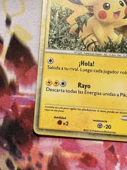 Pikachu World Collection 2010 Pokemon Japanese Promo Holo - Spanish Print - Image 5