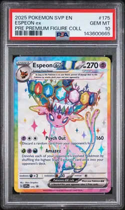 Pokemon Espeon ex SVP175 Full Art Holo Promo Scarlet & Violet PSA 10 2025 - Image 1