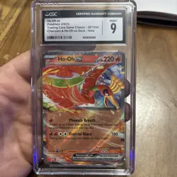 HO-OH EX 007/034 POKEMON CHARIZARD & HO-OH EX DECK HOLO RARE CGC 9 - Image 1