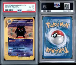 2002 Pokemon Expedition - Gengar 13/65 - Reverse Holo - PSA Graded: 8 - Image 3