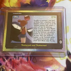 EP18 Tentacool And Tentacruel Topps TV Animation Edition Blue Logo Pokemon Mp - Image 2