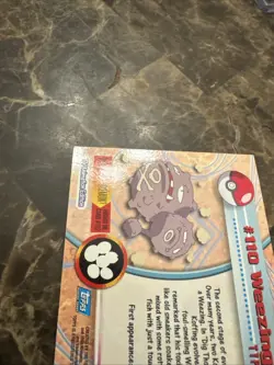 Pokemon Tv Animation Edition Series 2 Weezing #110 Foil Blue Logo 2000 - Image 3