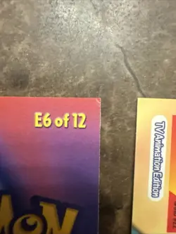 1999 Topps Pokemon TCG Charizard #06 Non-Holo TV Series 1 Blue Logo AND E6-12 - Image 4