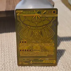 Pokemon Mega Zygarde EX Full Art Gold Secret Rare Foil 124/088 XY 310 HP - Image 1