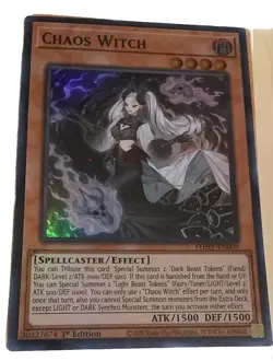Yu-Gi-Oh! Chaos Witch PHHY-EN009 - Super Rare - 1st Edition - Image 1