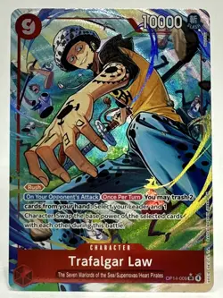 Trafalgar Law - OP14-009 (Alternate Art) OP14-009 The Azure Sea's Seven Foil - Image 1