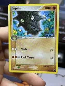 Pupitar 70/115 EX Unseen Forces 2005 Reverse Holo Pokemon Card TCG - Image 3