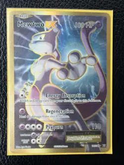 Pokemon TCG Mewtwo EX 103/108 Ultra Rare Holo Card Evolutions XY - Image 1