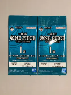 One Piece Ichiban Kuji Trading Card Style Stickers - 2 Packs - Image 1