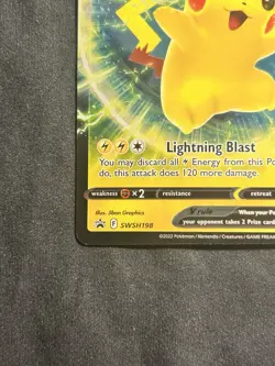 Pokemon Card Pikachu V SWSH198 Promo Sword & Shield Promo Card NM FAST SHIP!! - Image 4