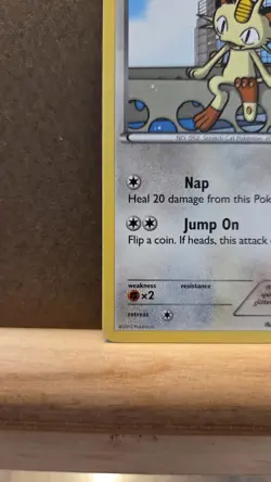 Meowth Black Star Promo BW35 non-holo LP - ungraded Pokemon Card - Image 4